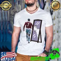 Cristiano Ronaldo Portugal National football team G.O.A.T. Guys V Neck