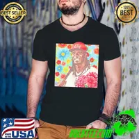 Elly De La Cruz full of Elly floral shirt