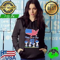 Detroit Tigers Snoopy And Friends Happy 4th Of July Flag American Hoodie