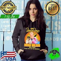The Beach Boys Brian Wilson 1942 2025 thank you for the memories signature Hoodie