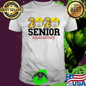2020 baseball mask senior quarantined shirt