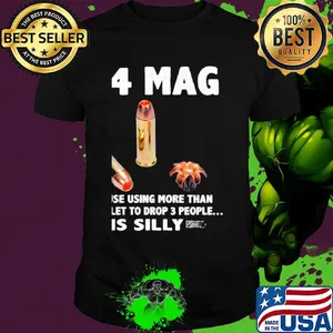 44 mag use using more than let to drop 3 people is silly shirt