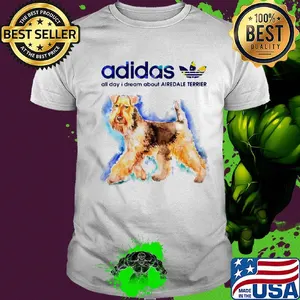 Adidas all day I dream about Airedale Terrier Colorful shirt