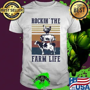 Animal Rockin' the farm life vintage shirt