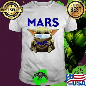 Baby yoda hug mars covid-19 2020 shirt