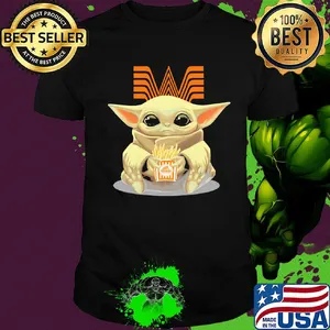 Baby Yoda hug Whataburger shirt