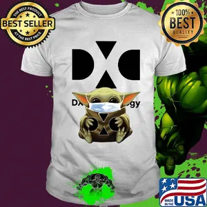Baby Yoda mask hug DXC technology shirt