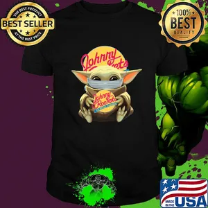 Baby Yoda mask hug Fohrry Rockets shirt