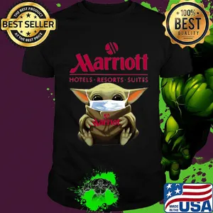 Baby Yoda mask hug Marriott hotels Resorts suites shirt