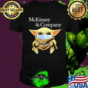Baby Yoda Mask hug Mc Kinsey and Company shirt