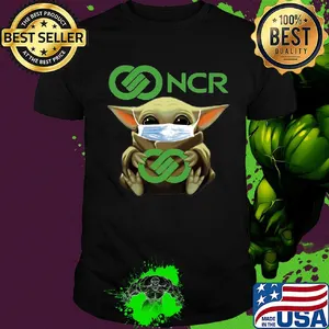 Baby Yoda mask hug NCR shirt