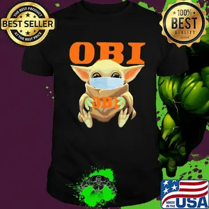 Baby Yoda mask hug OBI shirt