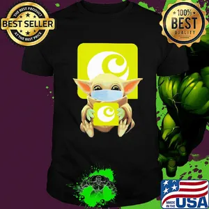 Baby Yoda mask hug Ocado shirt