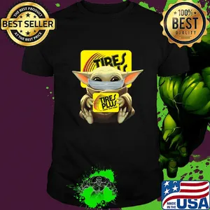 Baby Yoda mask hug Tires Plus Total car care shirt