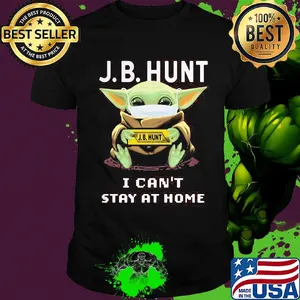 Baby Yoda mask J.B.Hunt I can't stay at home shirt