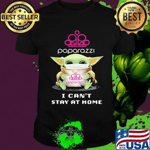 Baby Yoda mask Paparazzi I can't stay at home shirt