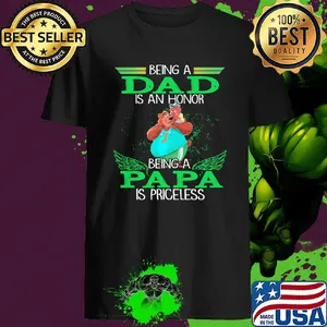 Bear Being A Mom Is An Honor Being A Papa Is Priceless shirt