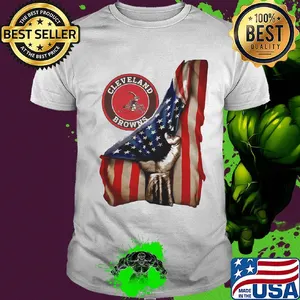 Cleveland Browns American flag shirt