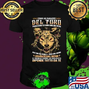 Come un ragazzo del toro posso essere testardo come una pietra Wolf shirt