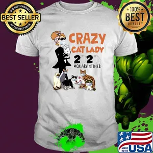 Crazy cats lady mask 2020 toilet paper quarantined shirt
