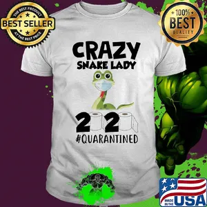 Crazy Snake lady 2020 isolated toilet paper mask shirt