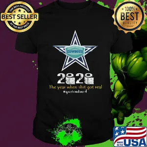 Dallas cowboys 2020 the year when shit got real quarantined toilet paper mask covid-19 shirt