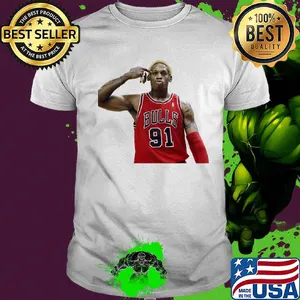 Dennis Rodman Bulls 91 shirt