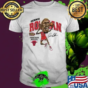 Dennis rodman Chicago bulls signature shirt
