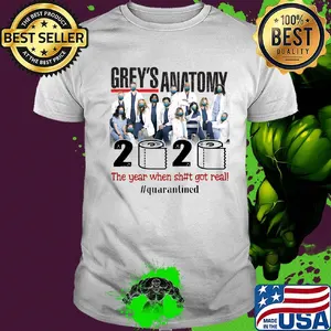 Grey’s anatomy movie 2020 the year when shit got real quarantined toilet paper mask covid-19 shirt