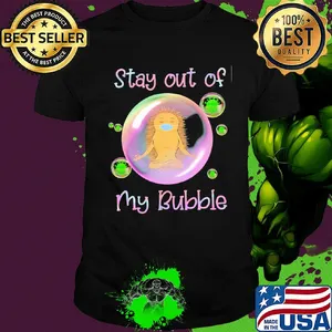 Hedgehog wear medical mask stay out of my bubble coronavirus shirt