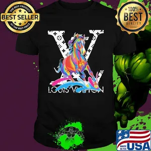Horse louis vuitton logo shirt