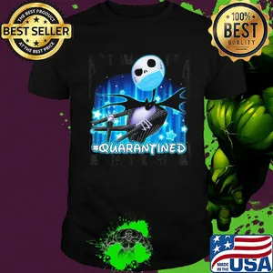 Jack Skellington face mask quarantined shirt