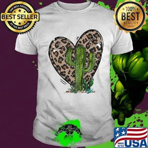 Leopard Heart with Cactus shirt