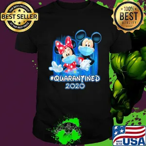 Mickey and Minnie quarantined 2020 mask Disney shirt