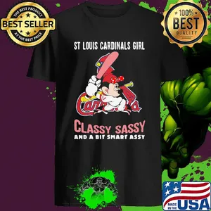 Minnie Mouse St Louis Cardinals Girl Classy Sassy And A Bit Smart Assy shirt