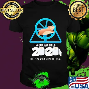 Mouse quarantined 2020 toilet paper the year when shit got real quarantined shirt