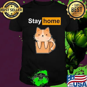 Official Stay home Cat shirt