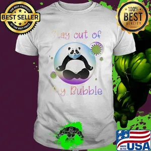 Panda stay out my bubble coronavirus mask shirt