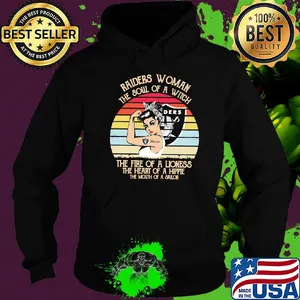 Raiders Woman the soul of a witch the fire of a lioness the heart of a hippie the mouth of a sailor shirt