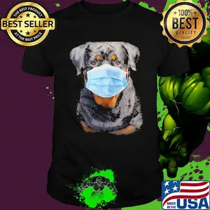 Rottweiler face mask covid-19 shirt