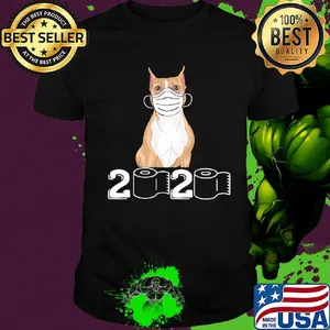 Staffordshire Bull Terrier mask 2020 toilet paper shirt