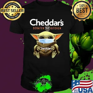 Star wars baby yoda hug cheddar’s scratch kitchen mask covid-19 shirt