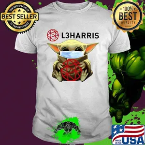 Star wars baby yoda hug l3harris mask covid-19 shirt