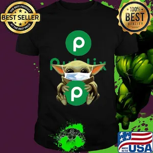 Star wars baby yoda hug publix mask covid-19 shirt