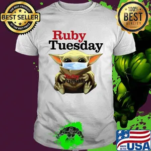 Star wars baby yoda hug ruby tuesday mask covid-19 shirt