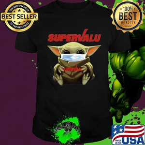Star wars baby yoda hug supervalu mask covid-19 shirt