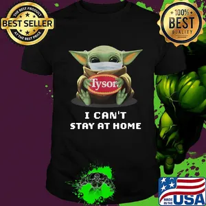 Star wars baby yoda hug tyson I can’t stay at home mask covid-19 shirt