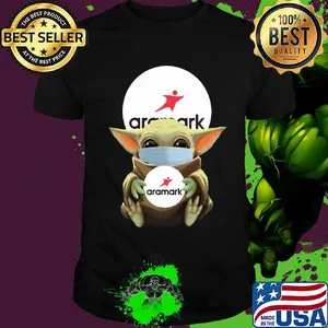 Star wars baby yoda mask hug aramark covid-19 shirt