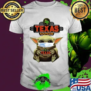 Star wars baby yoda mask hug texas roadhouse covid-19 shirt