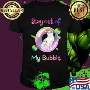 Stay out of my bubble Aussie dog mask covid-19 shirt